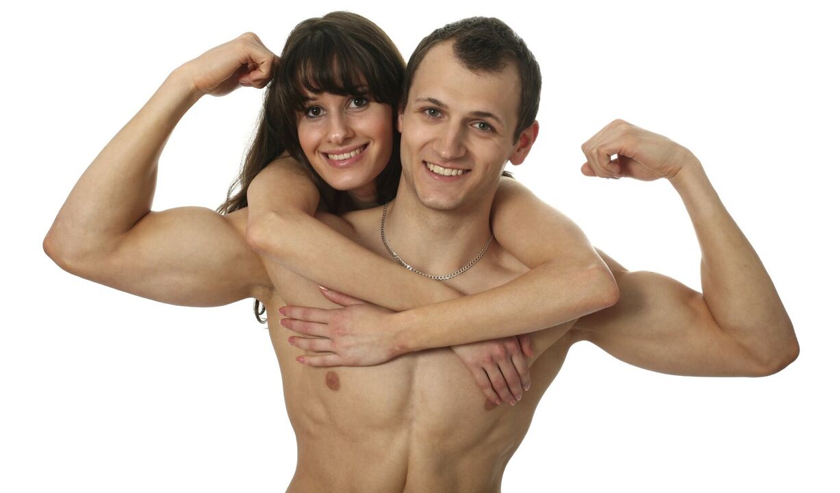 grua me një burrë me zmadhimin e penisit