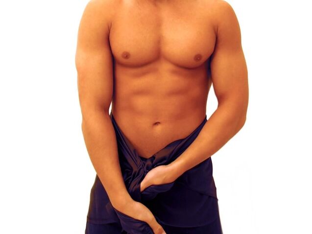 Një burrë bën ushtrime për të zmadhuar penisin e tij